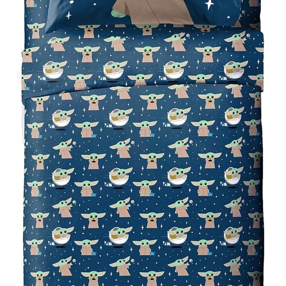 Star Wars Mandalorian Hello Grogu 6 Piece Twin Comforter SET - Picture 2 of 5